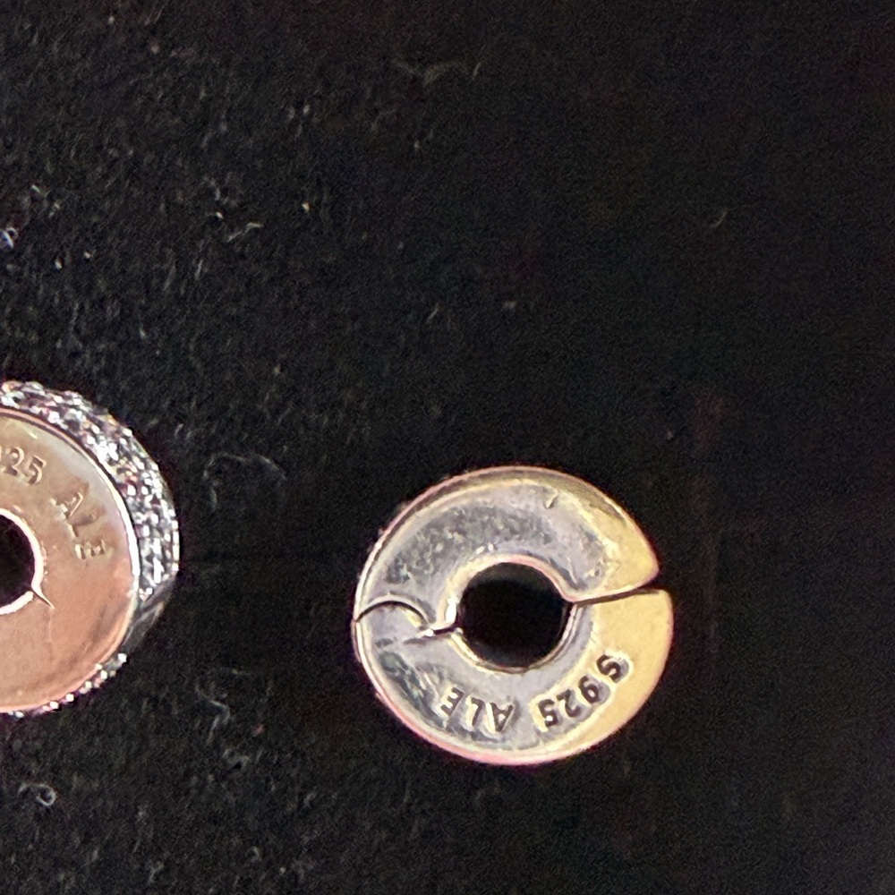Pandora clips (2) in 925 CZ - Picture 4 of 4